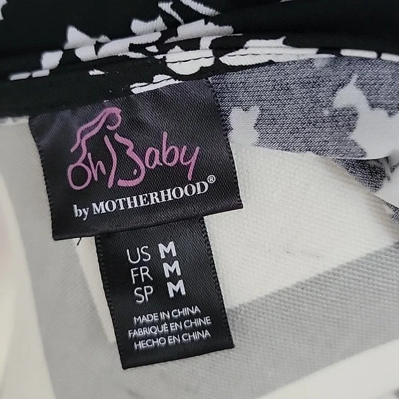 Oh baby by motherhood maternity size M 3/4 sleeve blouse - Picture 4 of 5